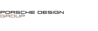 Das Unternehmenslogo der Porsche Design Group